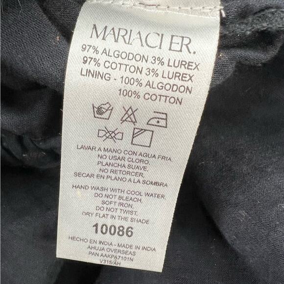 Maria Cher Mariacher Gleam Mini Dress Black Sz L - Picture 6 of 8